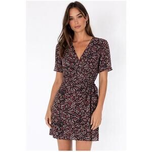 New the Kooples flowers dot wrap dress sz 1 small